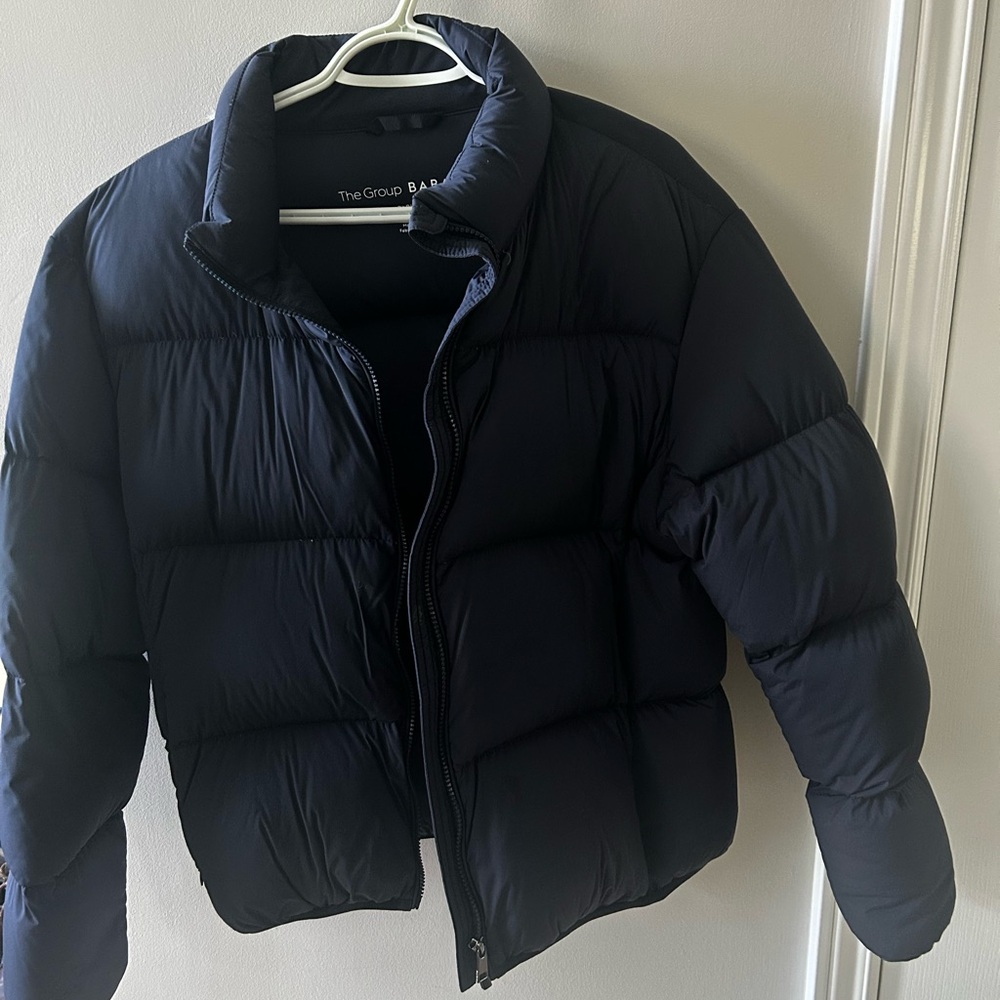 Aritzia Navy Puffer Jacket